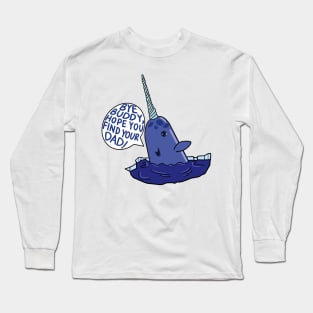 “Bye Buddy” Mr. Narwhal (Elf) Long Sleeve T-Shirt